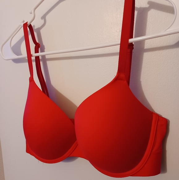 Red Push Up Bra PINK - Picture 2 of 3